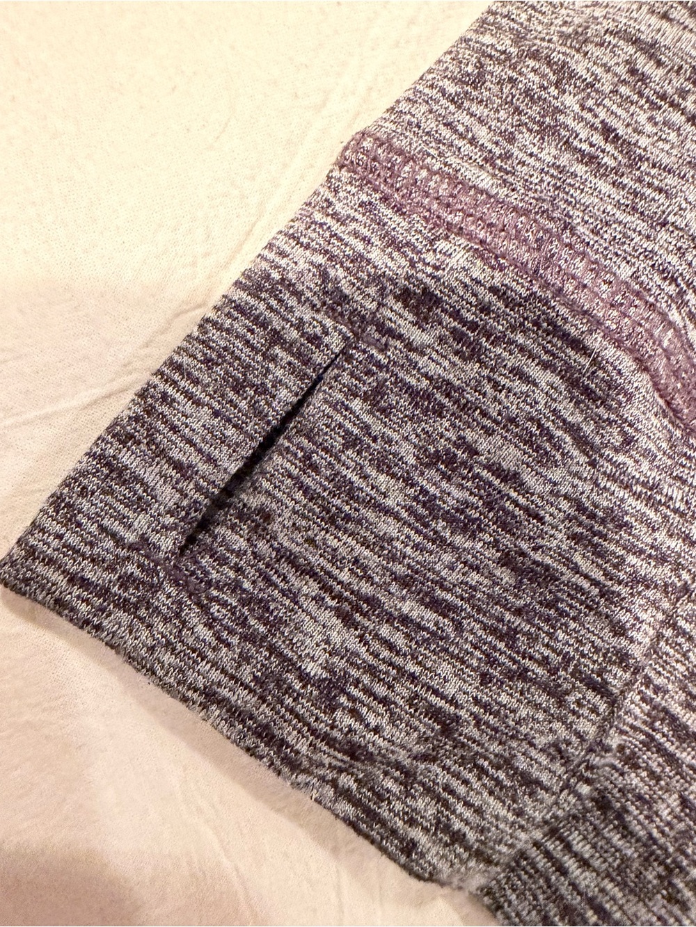 Women's Grey Long-Sleeve V-Neck Performance Top - Picture 9 of 12